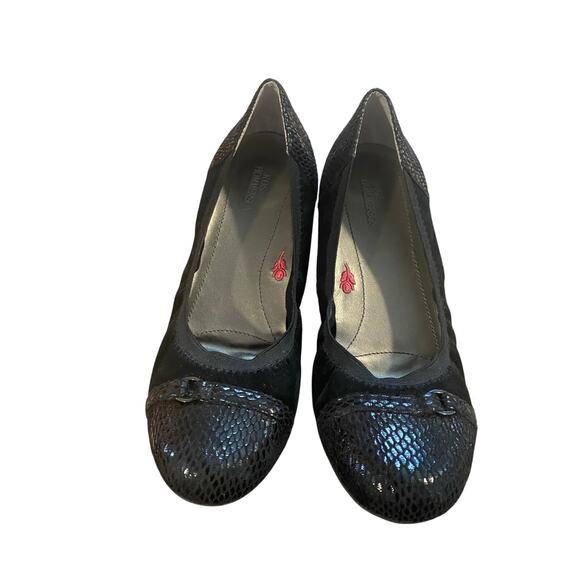 Ros Hommerson Rosita Womens Ballet Flat 8M Black Leather Comfort Shoes